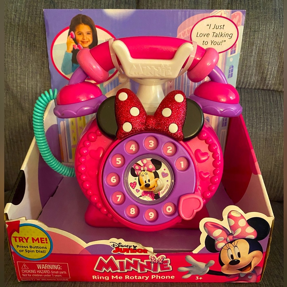 Minnie Mouse Ring Me Rotary Phone
